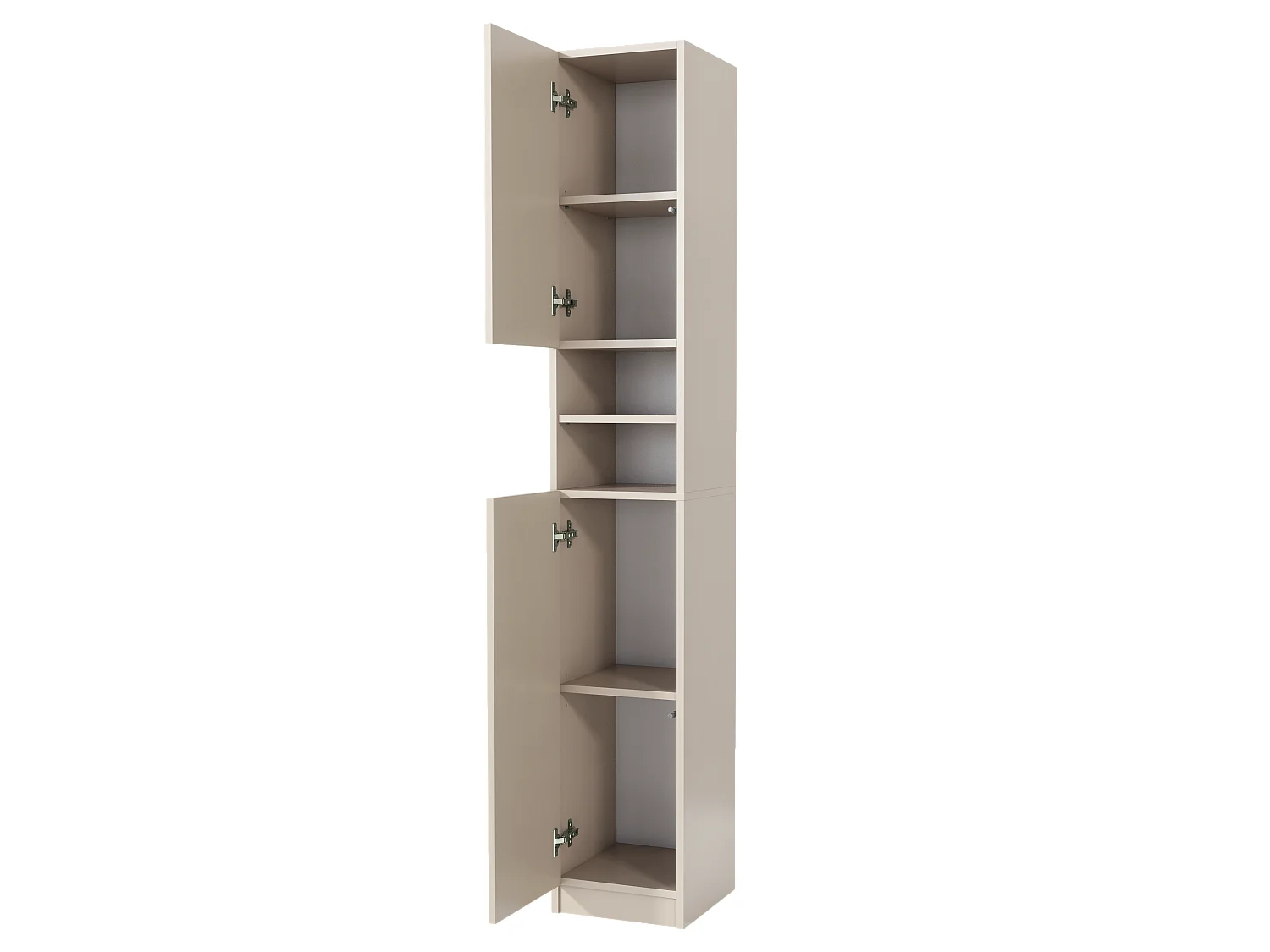 Colonne de salle de bain 2 portes, Armoire de rangement, Meuble vertical, Gain de place, Colonne de salle de bain, Cachemire 30x180x31 cm