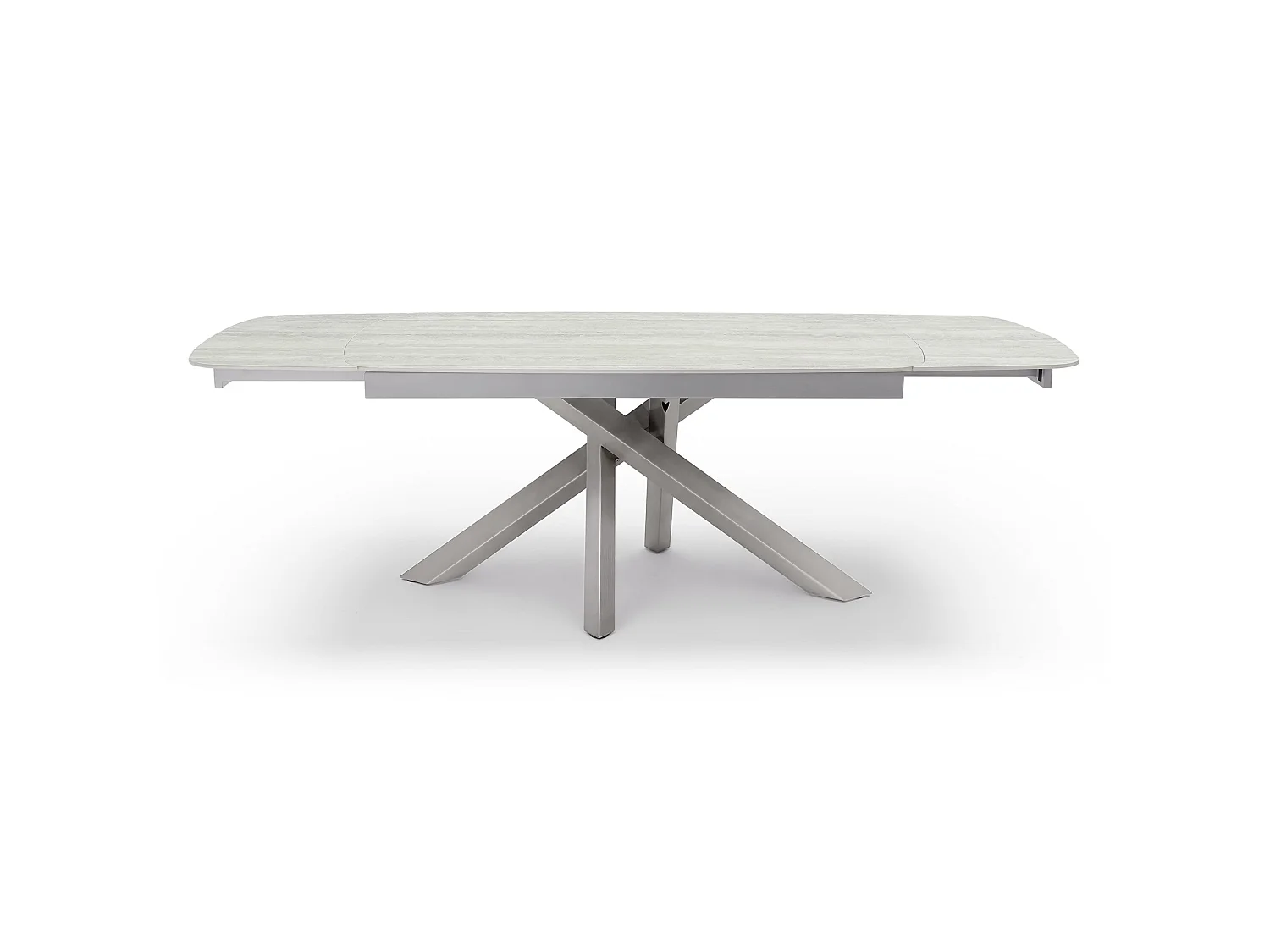 Table à manger extensible CAST en céramique travertin travertin