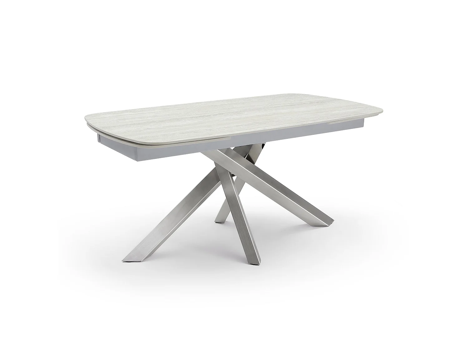 Table à manger extensible CAST en céramique travertin travertin