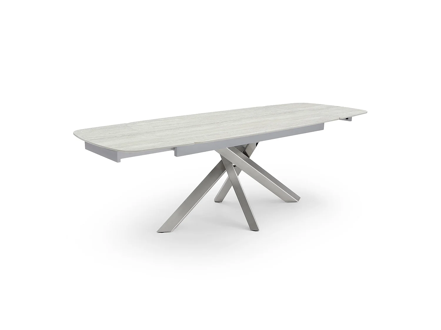 Table à manger extensible CAST en céramique travertin travertin