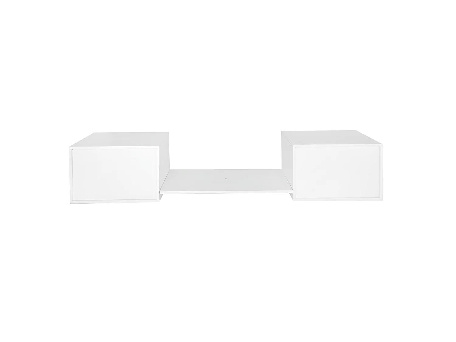 Schoenenkast met 2 deuren - 189 x 40 x 34,5 cm - Grenen + MDF - voor slaapkamer of hal - Wit