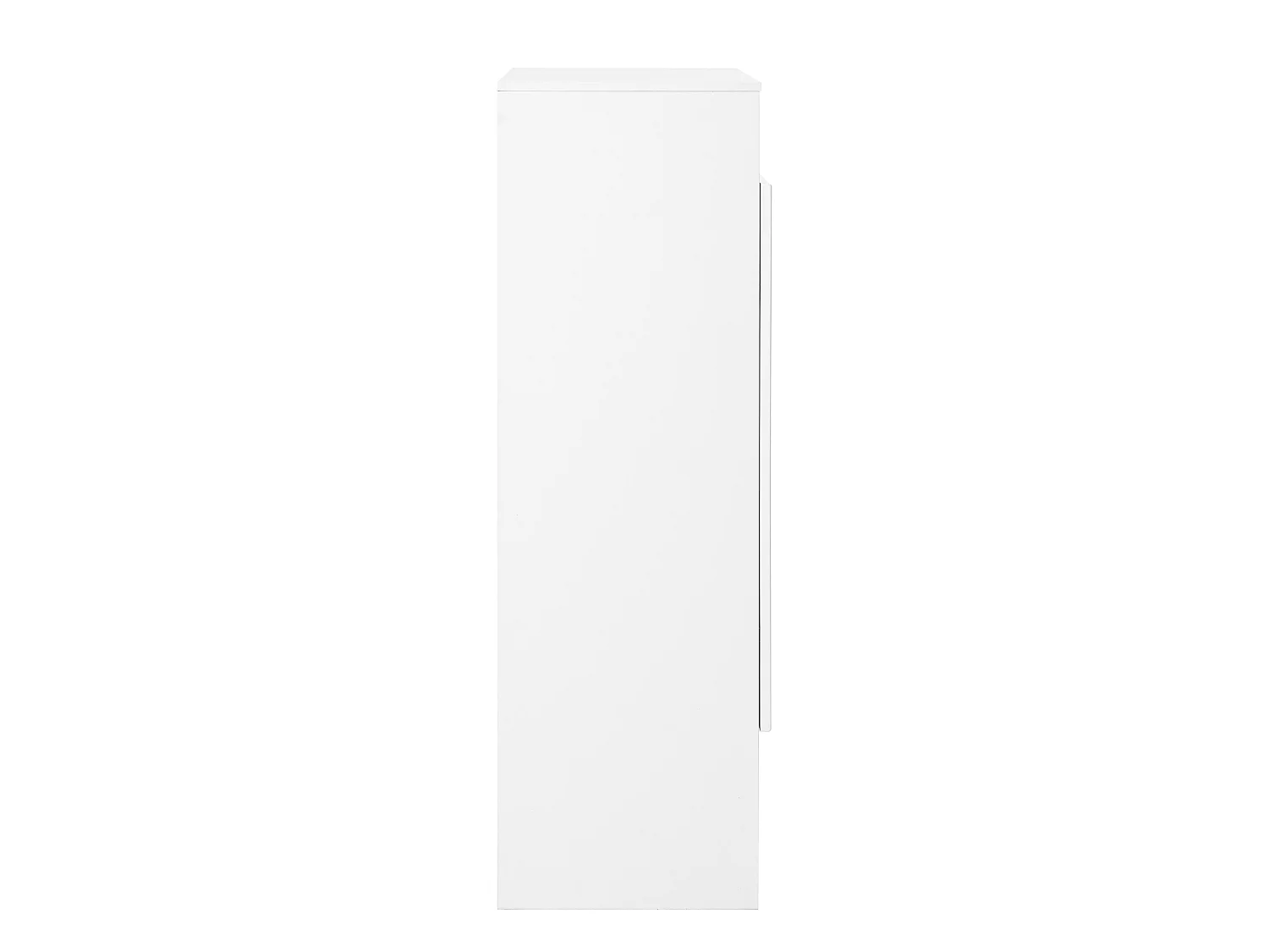 Moderne schoenenkast met 4 deuren en verstelbare planken - 146 x 34 x 109 cm - Spaanplaat - Wit