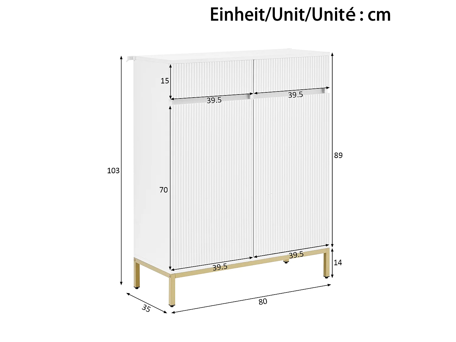 Ensemble vestiaire d'entrée et meuble à chaussures - Avec banc, crochets et éclairage LED - MDF+panneaux de particules - Blanc