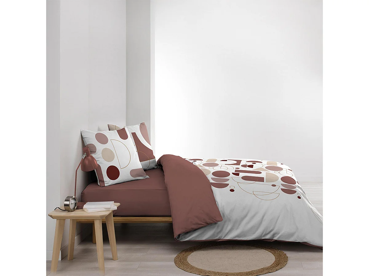 Parure de Lit 3 Pièces "Chilipop" 240x220cm Rose