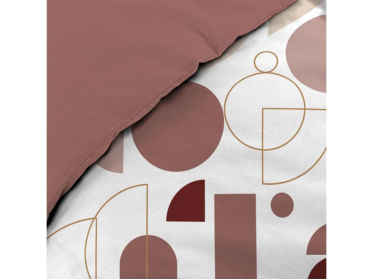 Parure de Lit 3 Pièces "Chilipop" 240x220cm Rose