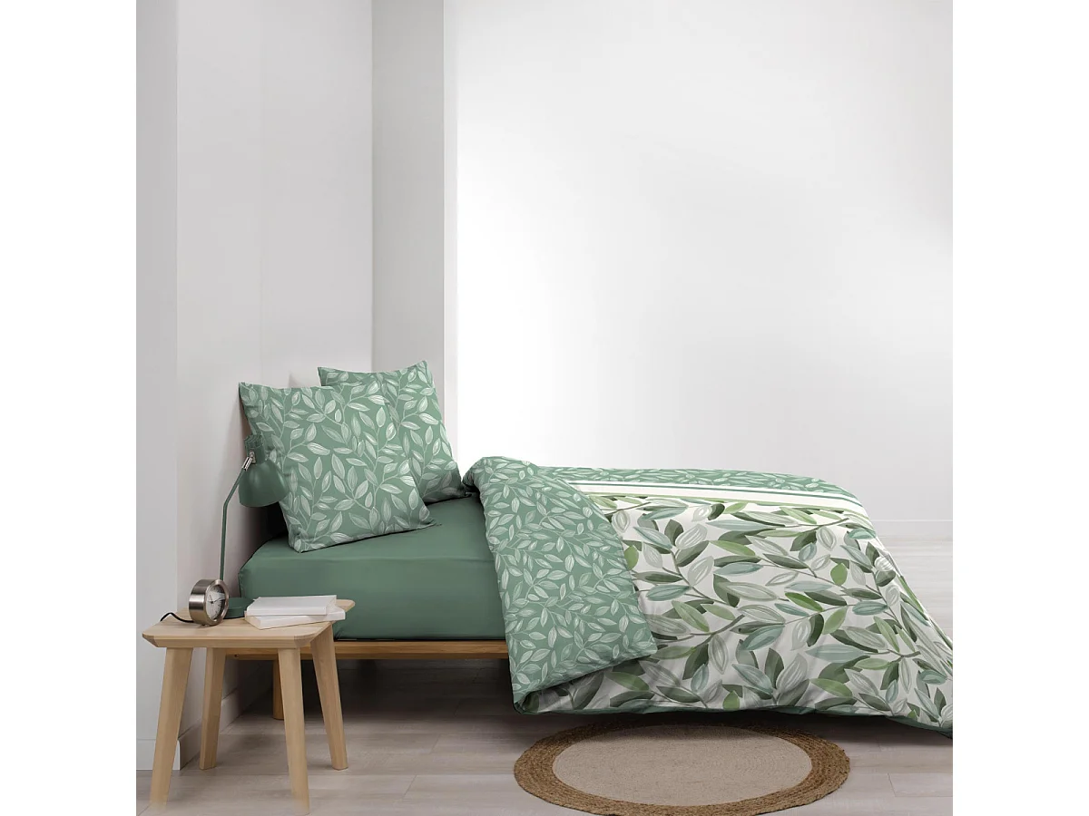 Parure de Lit 3 Pièces "Eleonore" 240x220cm Vert