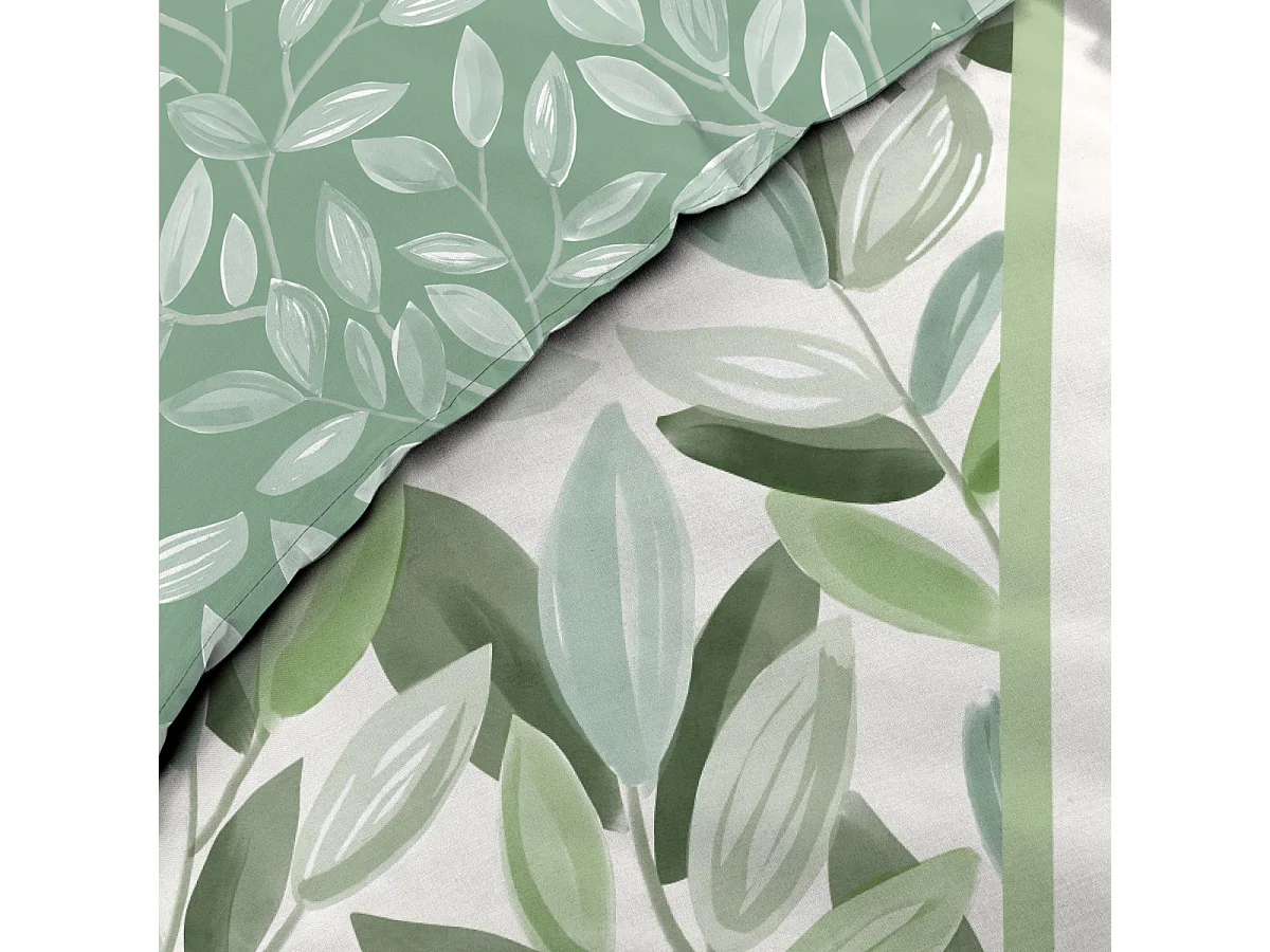 Parure de Lit 3 Pièces "Eleonore" 240x220cm Vert