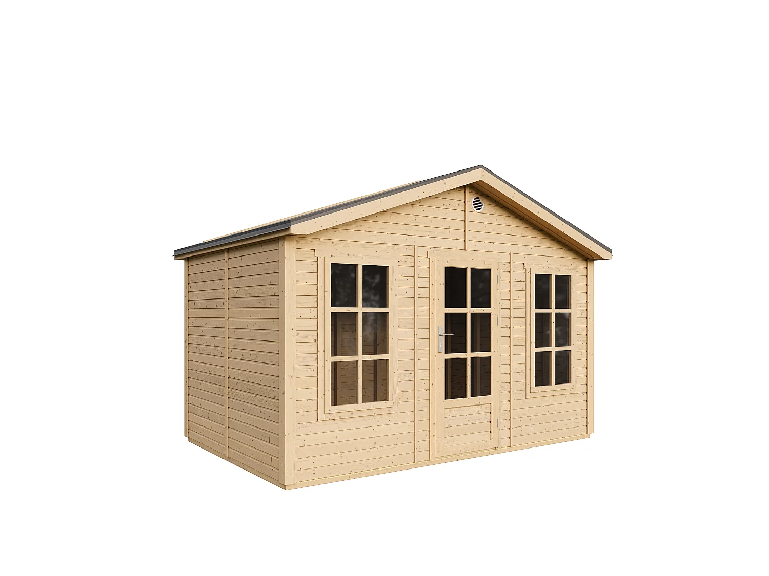 Houten tuinhuis - 8.88 m² / 276x382xH267 cm - M734