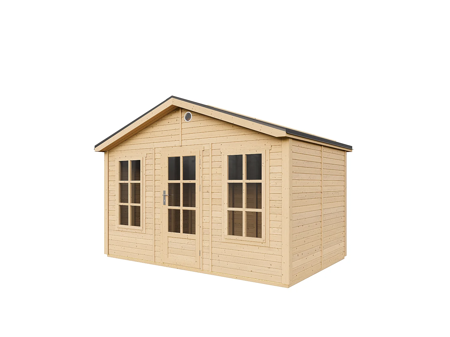 Houten tuinhuis - 8.88 m² / 276x382xH267 cm - M734