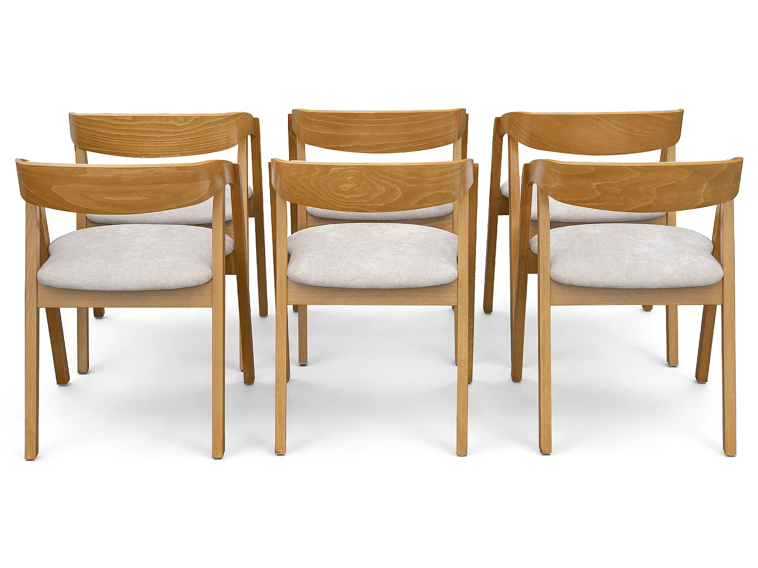 Zestaw: stół 160–210 cm i 6 krzeseł, dąb rustykalny – OLMO