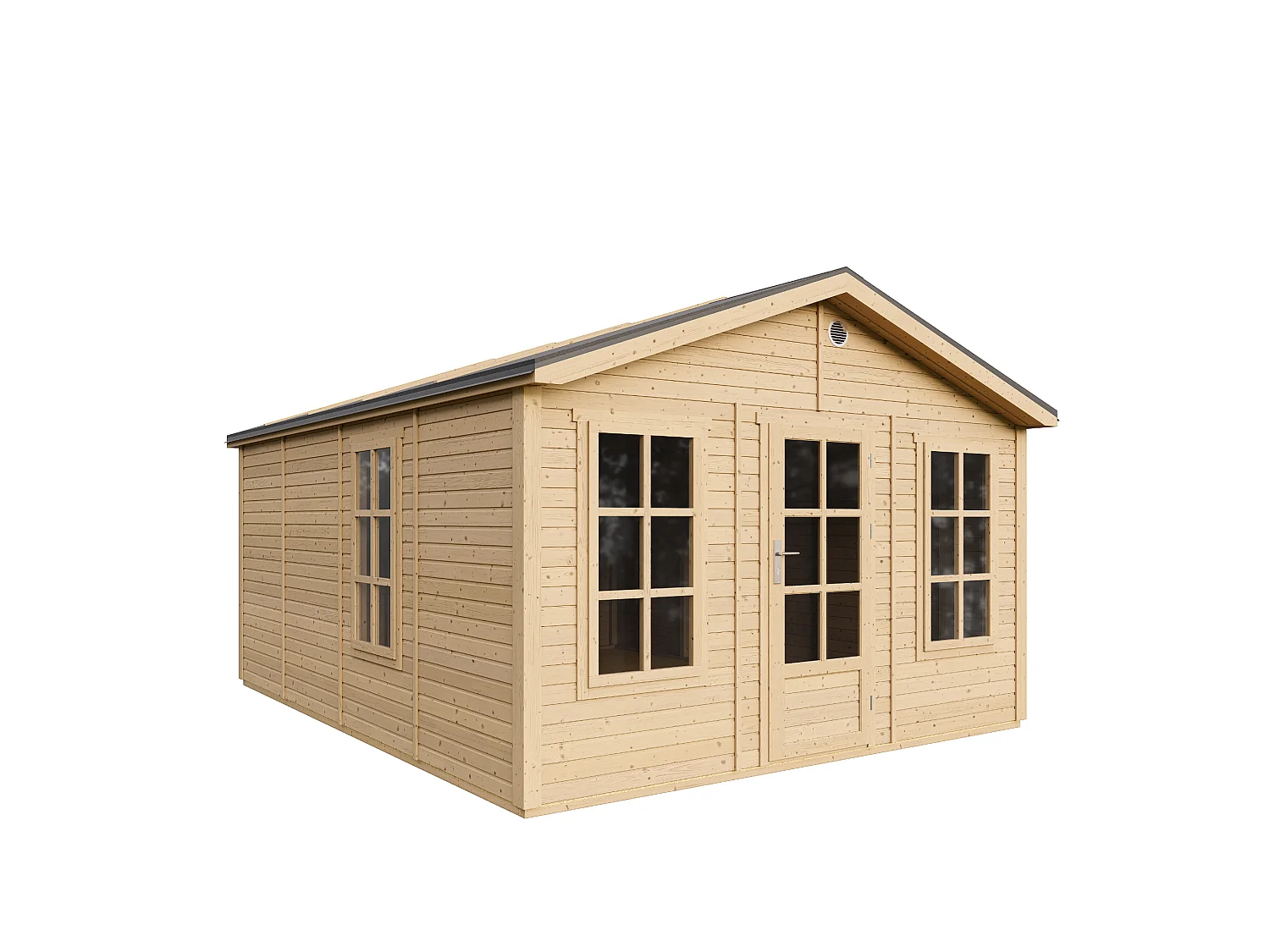 Houten tuinhuis - 17.61 m² / 512x382xH267 cm - M736