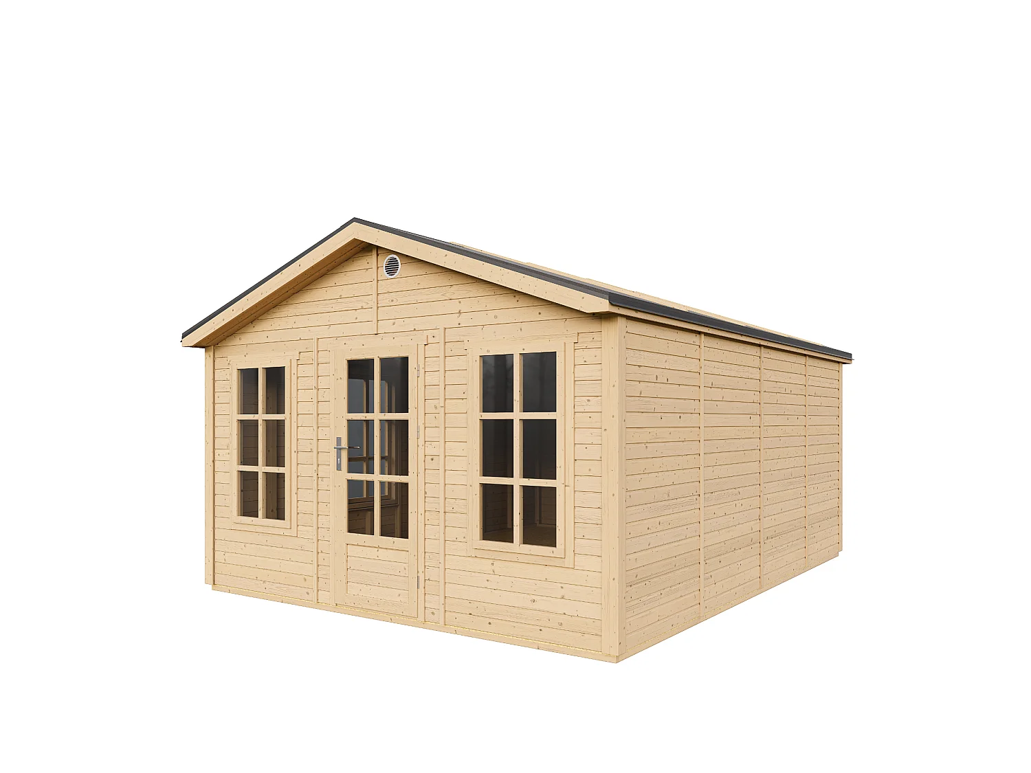 Houten tuinhuis - 17.61 m² / 512x382xH267 cm - M736