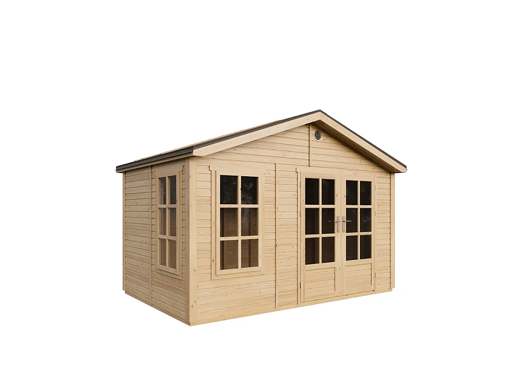 Houten tuinhuis - 8.88 m² / 276x382xH267 cm - M734A