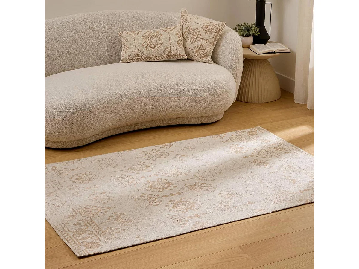 Tapis à Motifs Tissés "Ozel" 120x170cm Beige