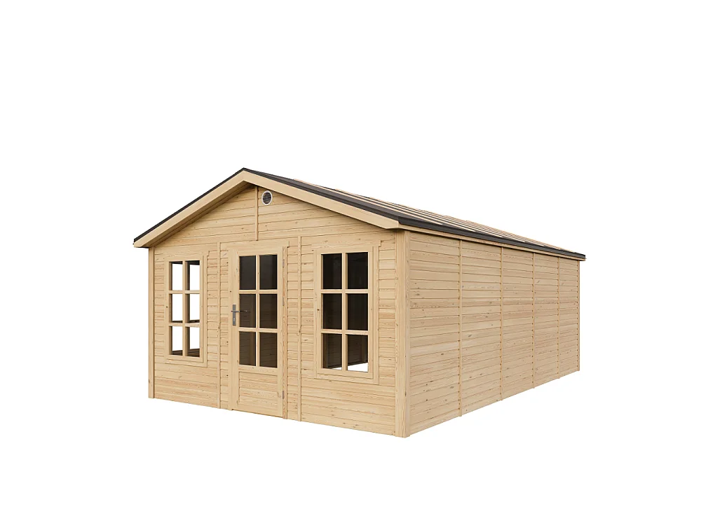 Houten tuinhuis - 21.97 m² / 630x382xH267 cm - M737