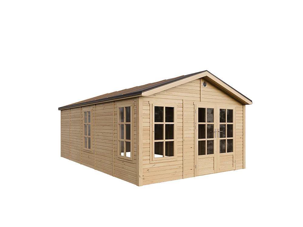Houten tuinhuis - 21.97 m² / 630x382xH267 cm - M737A