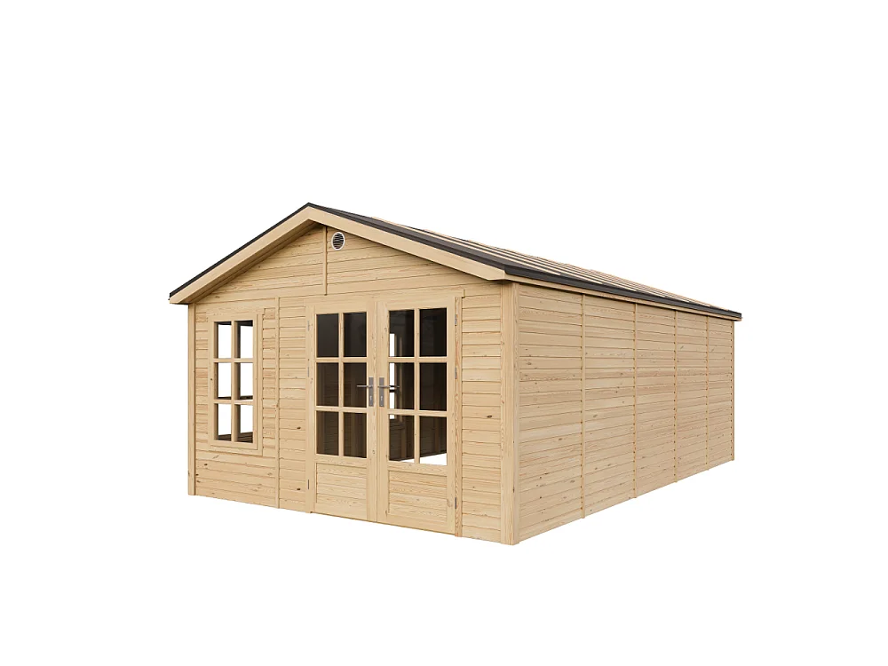 Houten tuinhuis - 21.97 m² / 630x382xH267 cm - M737A