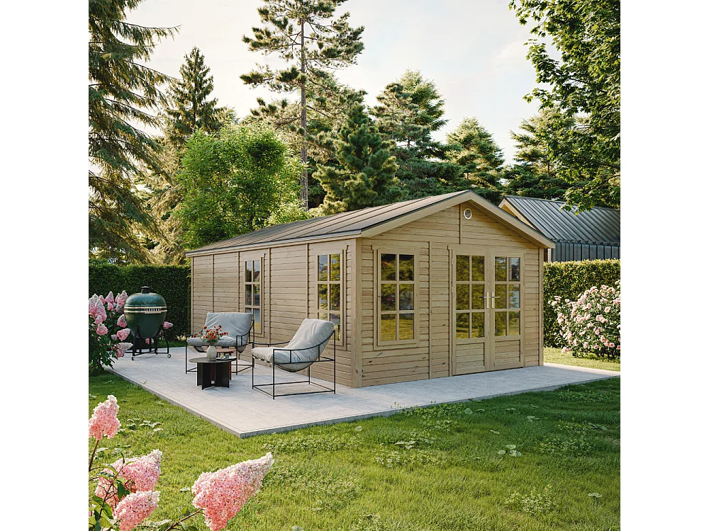 Houten tuinhuis - 21.97 m² / 630x382xH267 cm - M737A