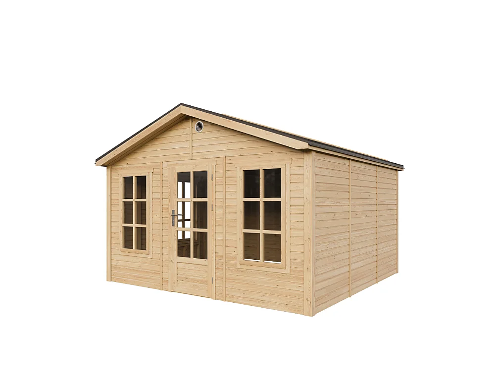 Houten tuinhuis - 13.24 m² / 394x382xH267 cm - M735