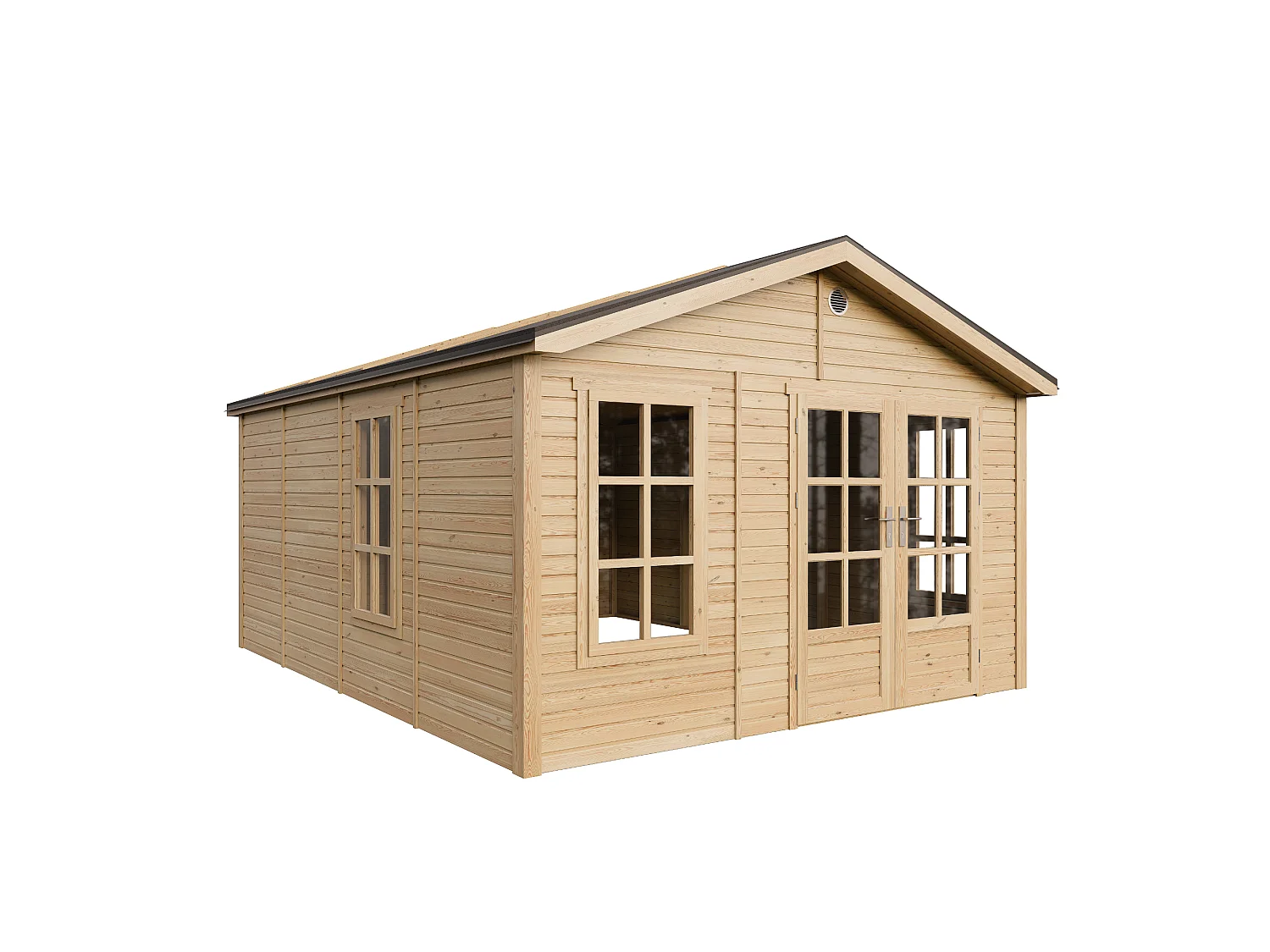 Houten tuinhuis - 17.61 m² / 512x382xH267 cm - M736A