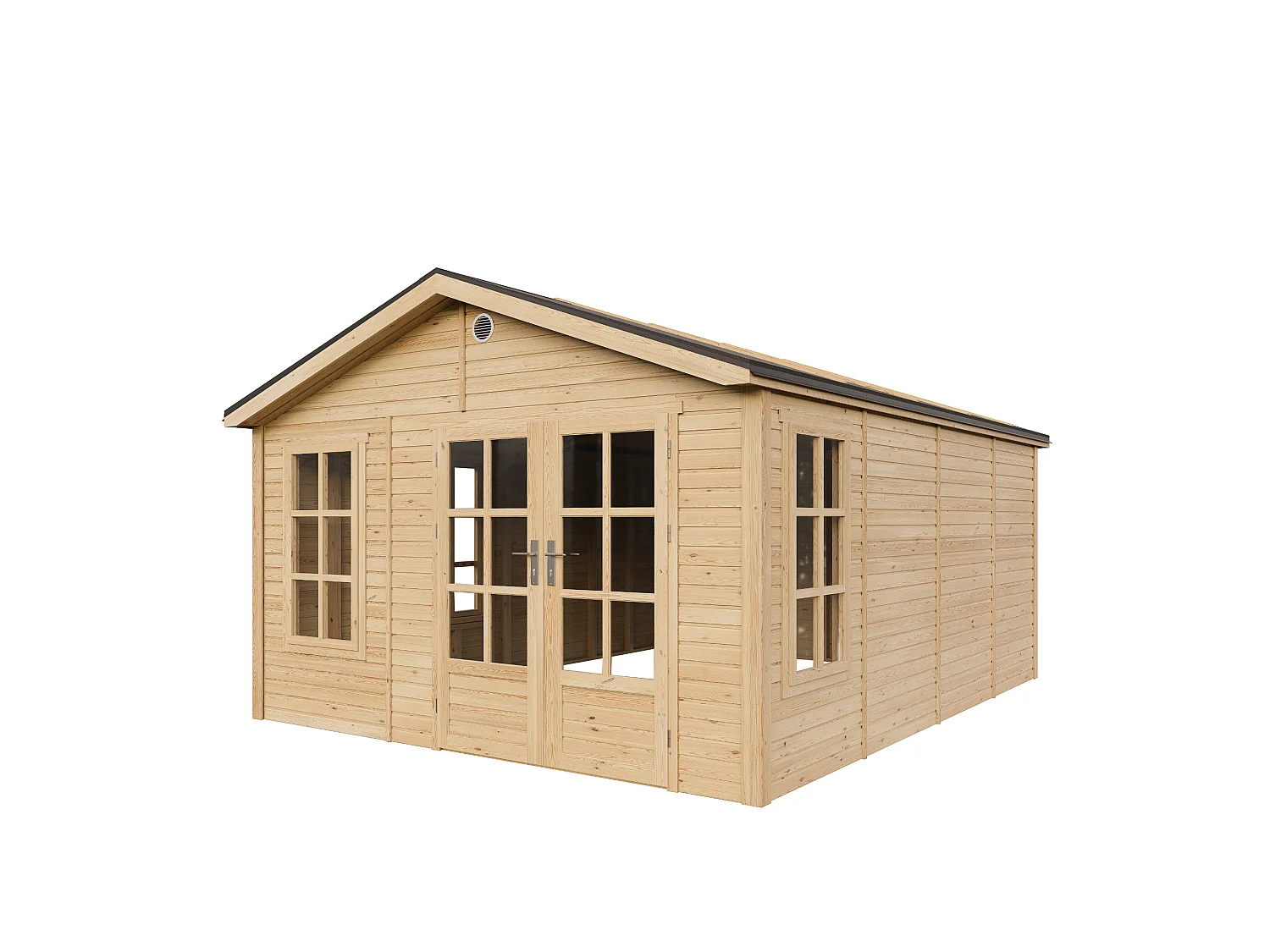 Houten tuinhuis - 17.61 m² / 512x382xH267 cm - M736A