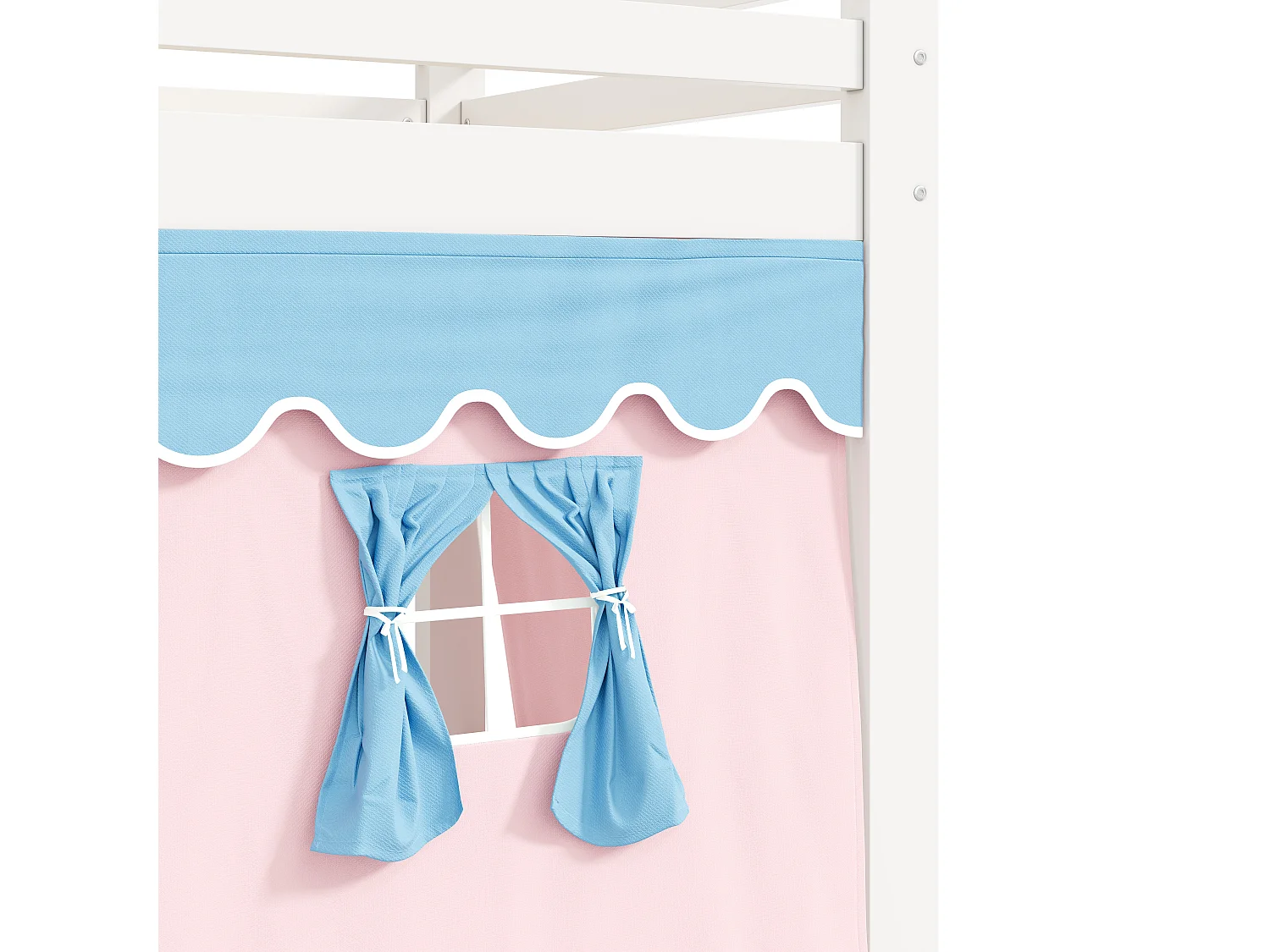 Lit enfant 90 x 200 cm - avec bande lumineuse LED - compartiments de rangement - blanc (matelas non inclus)
