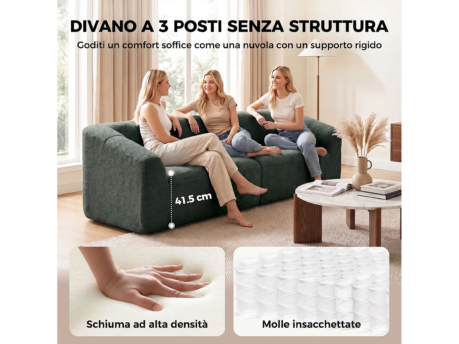 Scarpiera slim a specchio con 5 ripiani e mensola inferiore bianco