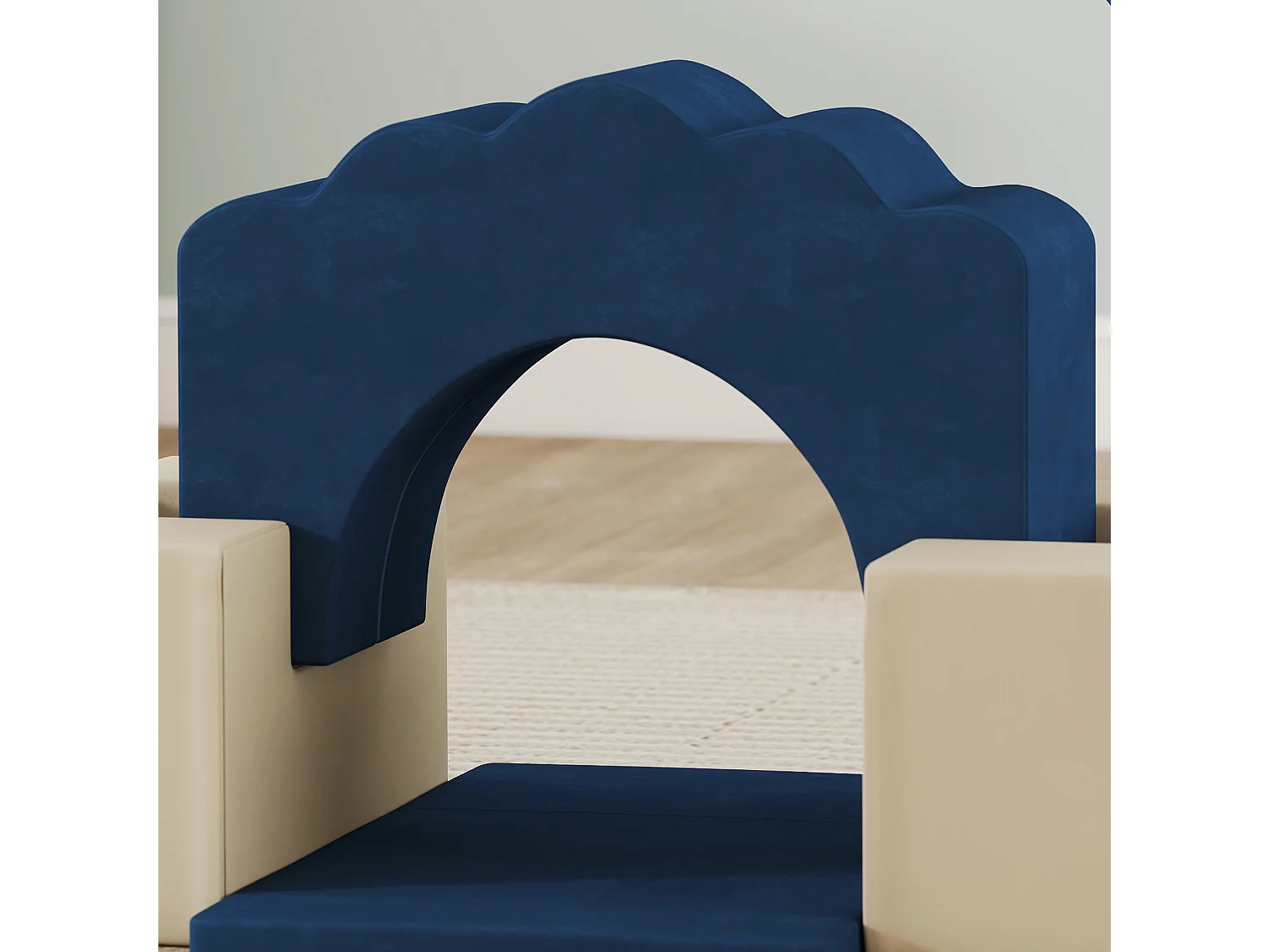 Set 7 Costruzioni Morbide Bambini 0.5-3 Anni con Base Antiscivolo