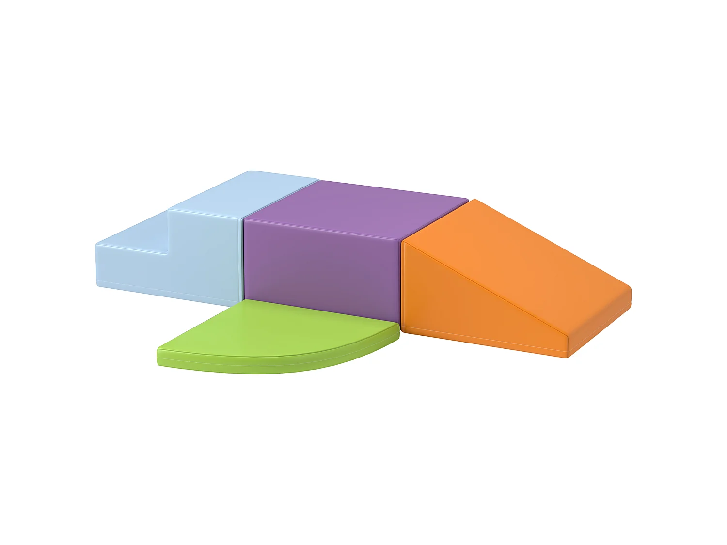 Set di 4 costruzioni morbide per bambini da 1 a 3 anni multicolore