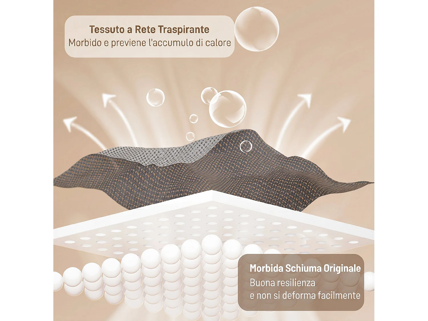 Sedia da ufficio senza ruote in tessuto rete trasparente grigio scuro