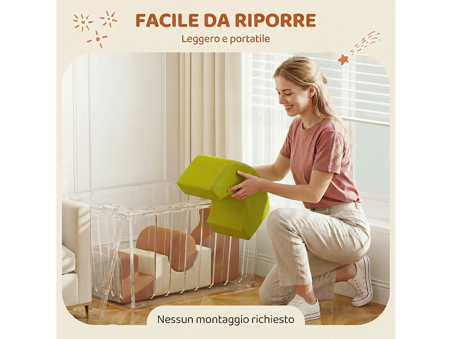Set di 5 Costruzioni Morbide per Bambini da 3-6 Anni Multicolore