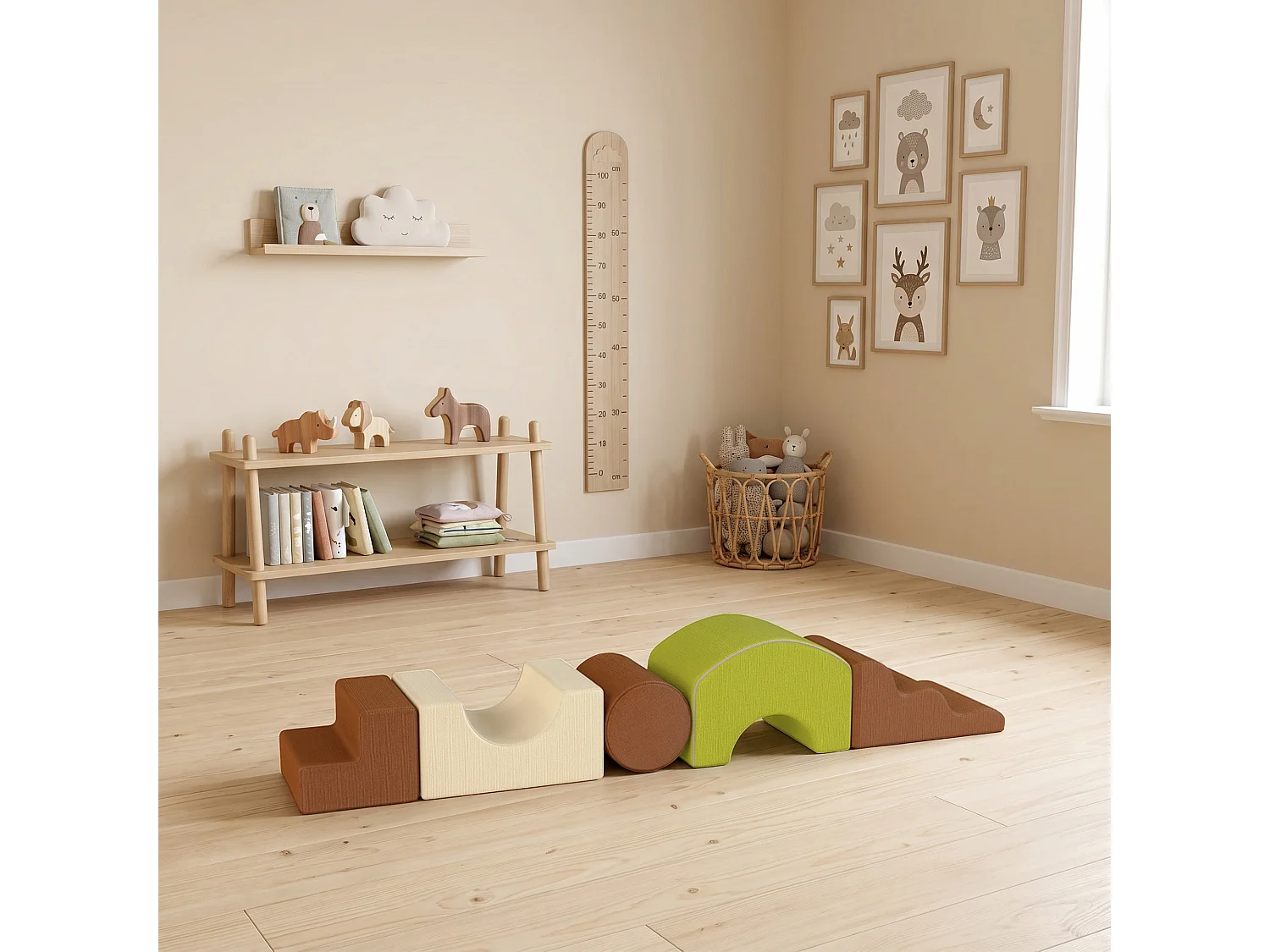 Set di 5 Costruzioni Morbide per Bambini da 3-6 Anni Multicolore