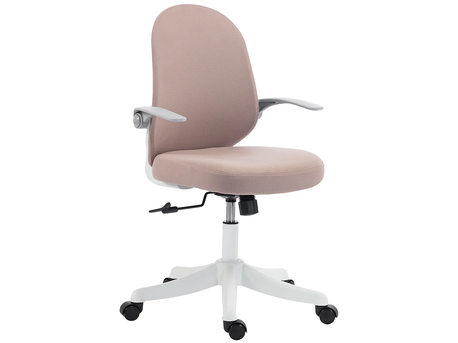 Sedia da ufficio regolabile in altezza in rete rosa e bianco