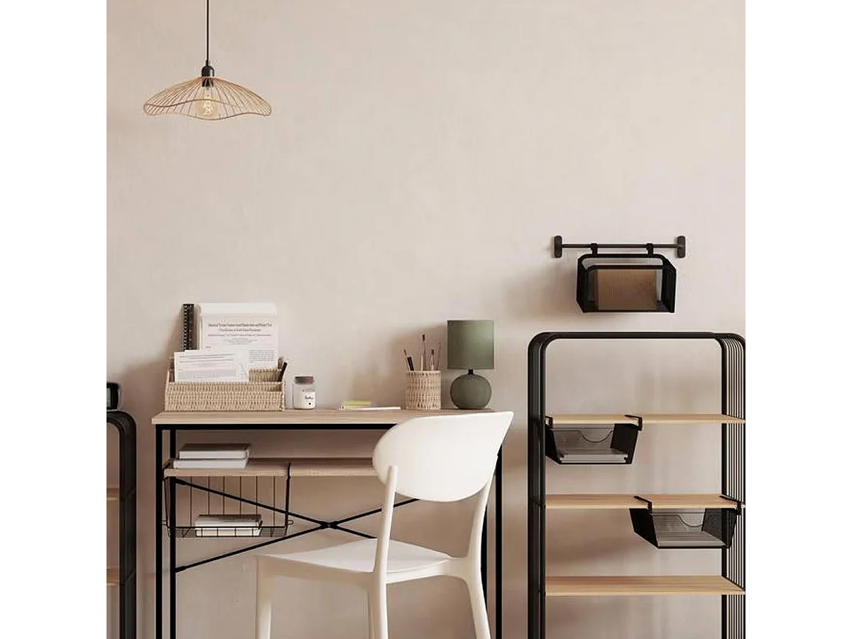Rangement Sous Étagère "Spacy" 38cm Noir