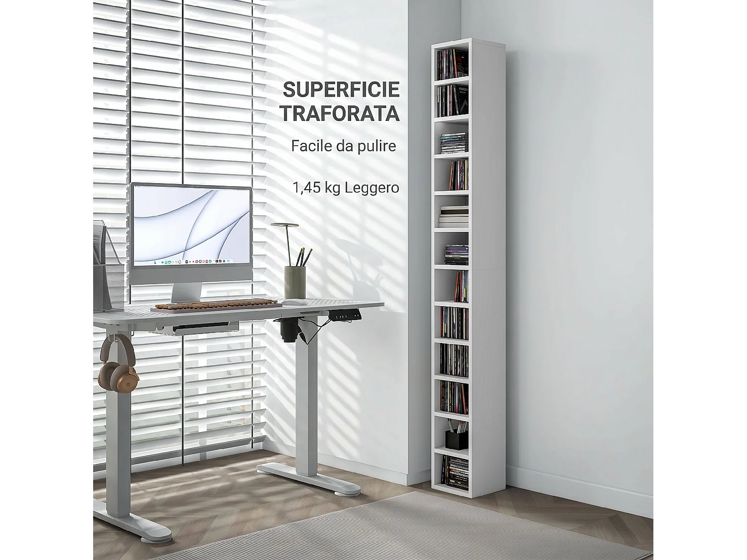 Materasso pieghevole portatile in memory foam bianco