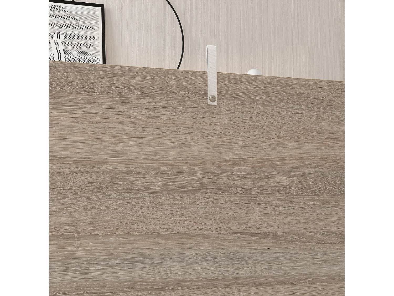 Cassapanca baule con coperchio ribaltabile 100x40x40 cm bianco