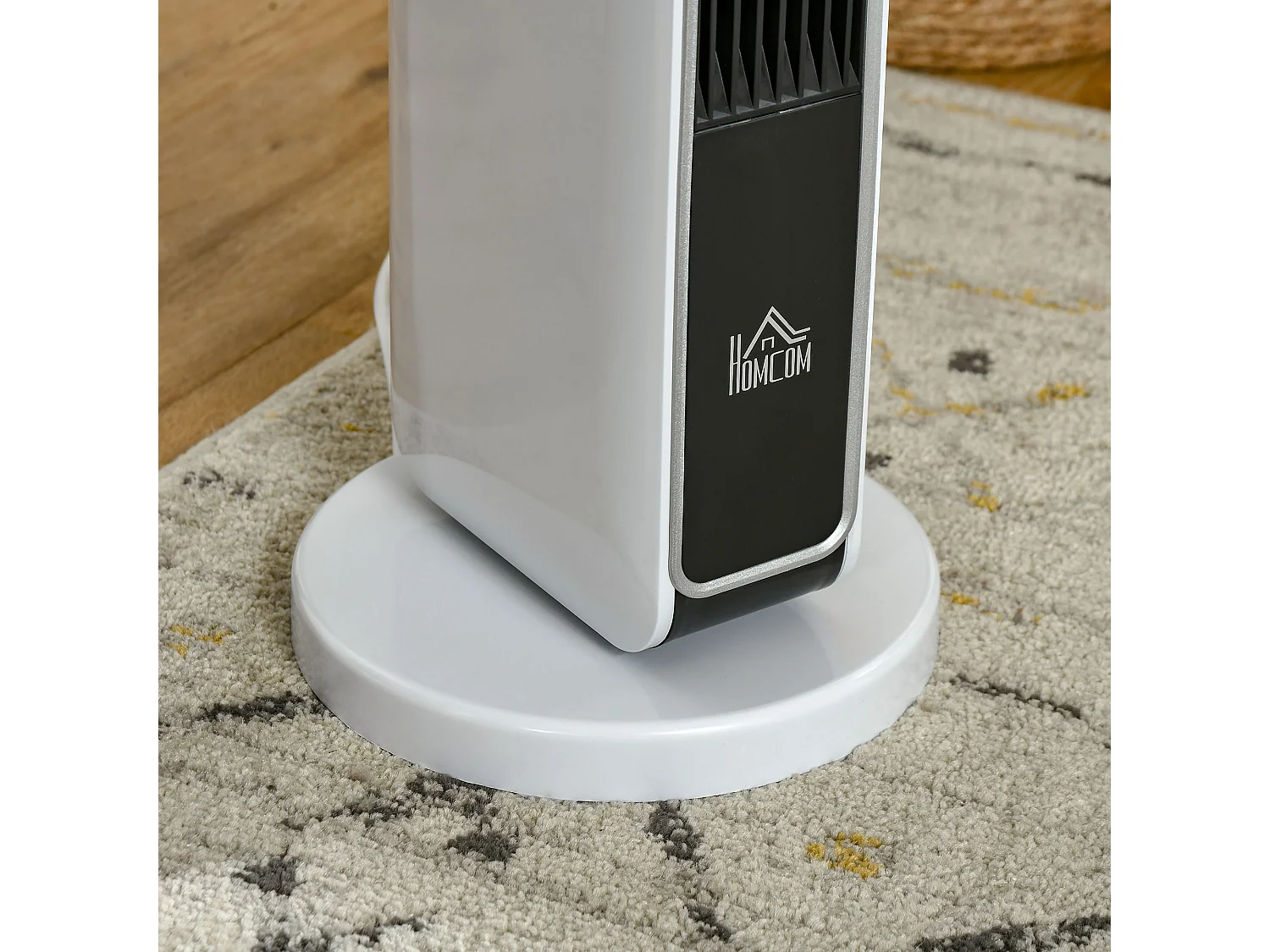 Riscaldatore elettrica ceramico 2200w con telecomando e timer bianco