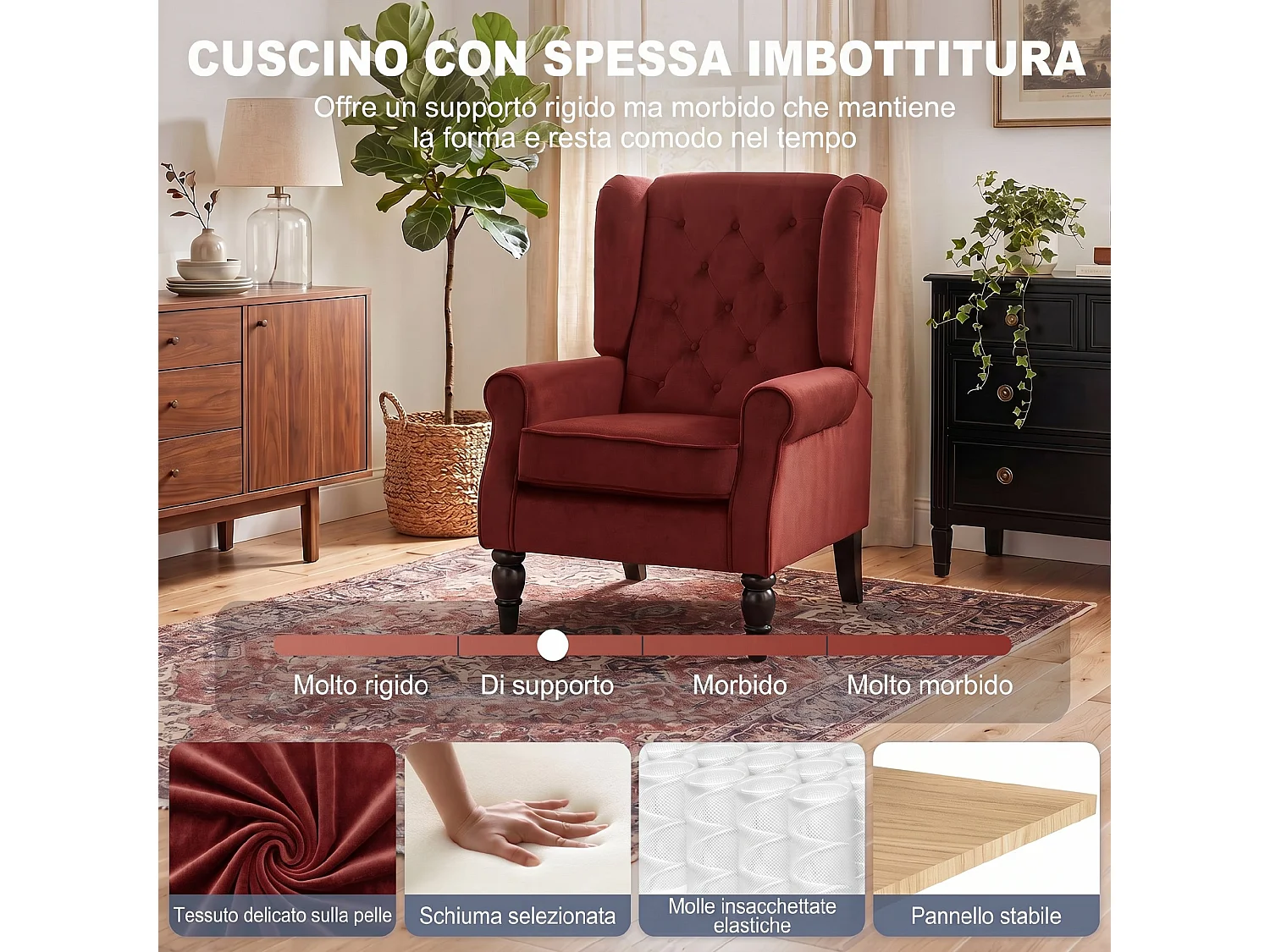 Scaffale porta cd con 6 ripiani regolabili per 260 cd/120 dvd naturale