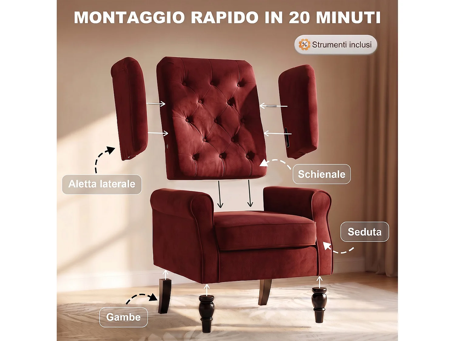 Scaffale porta cd con 6 ripiani regolabili per 260 cd/120 dvd naturale