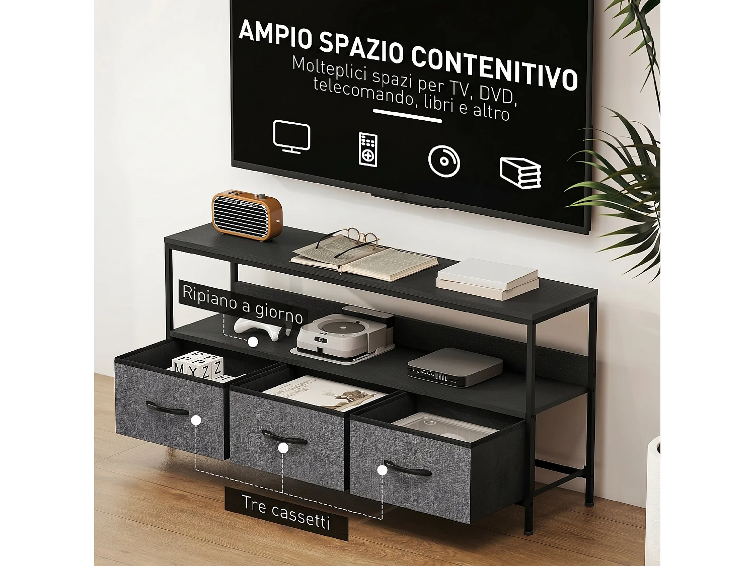 Tavolo da cucito pieghevole con ruote in legno quercia