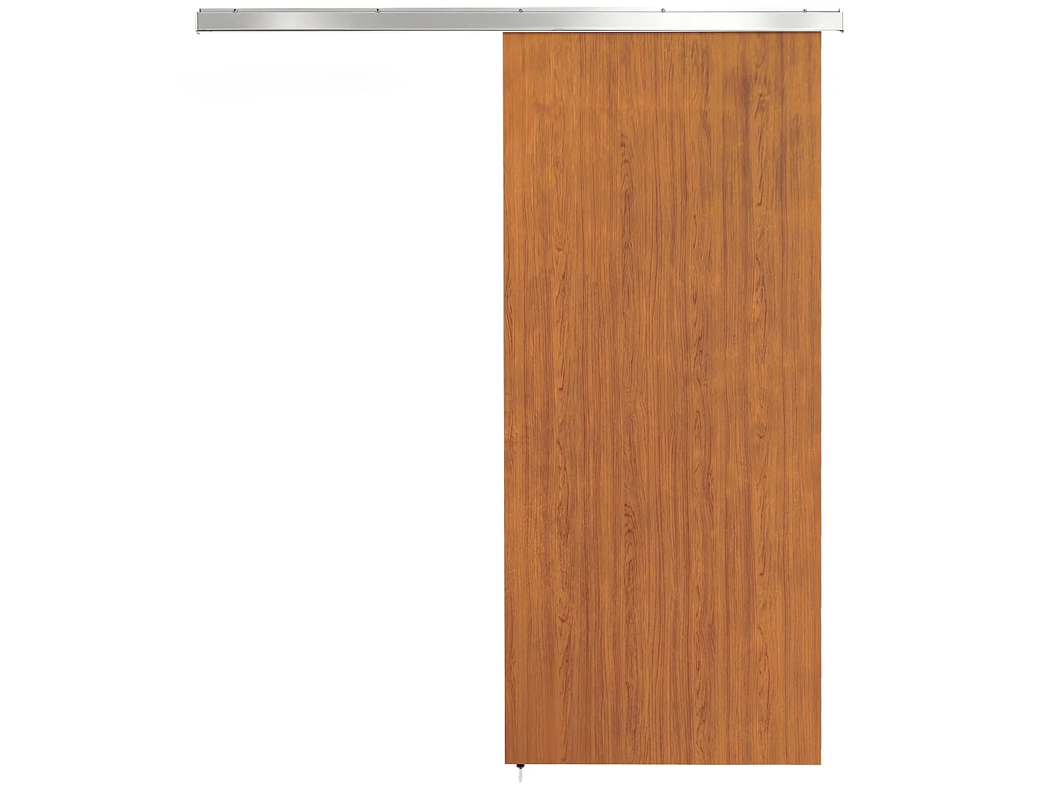 Porta scorrevole con binario silenzioso 90x210 cm in mdf marrone