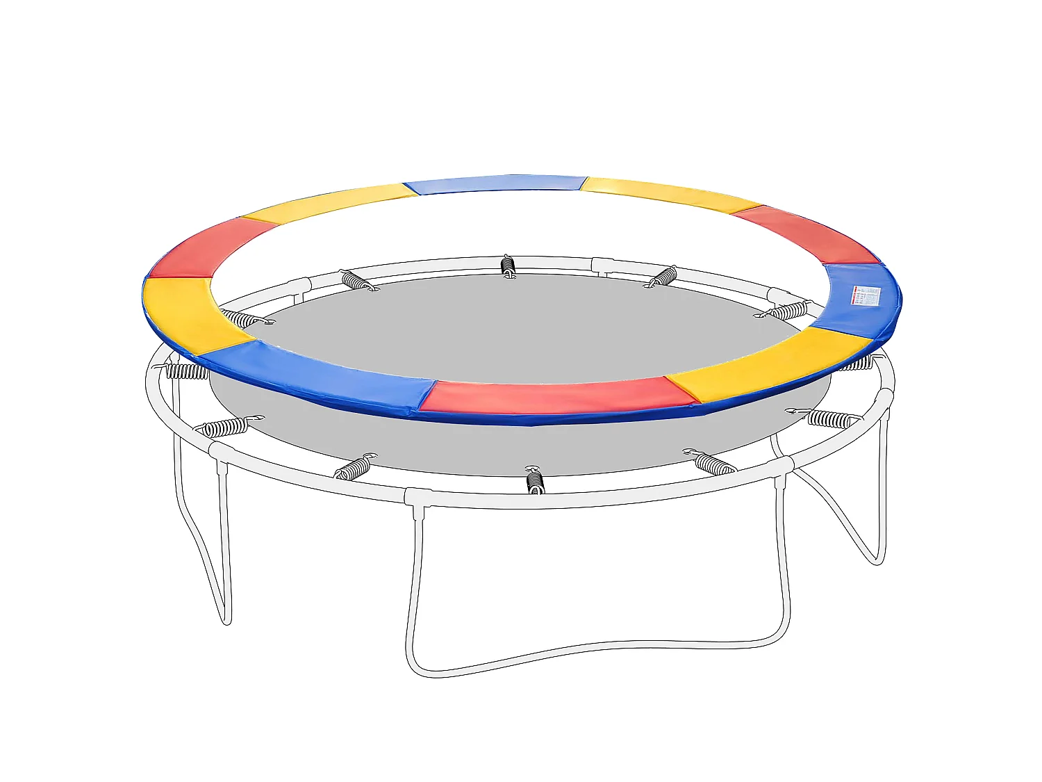 Copertura imbottita bordo trampolino protezione pvc