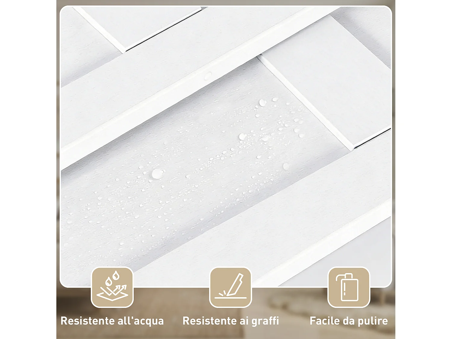 Porta scorrevole pieghevole con binario e maniglia 71x213 cm bianco