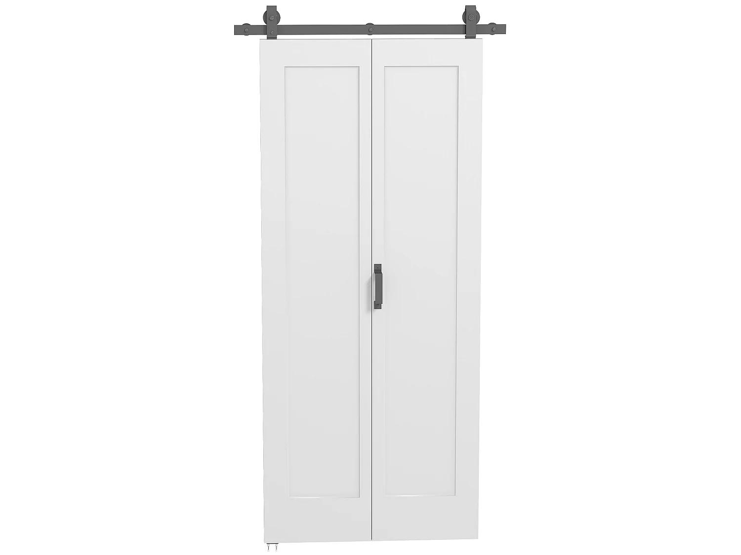 Porta pieghevole a libro con superficie verniciabile bianco