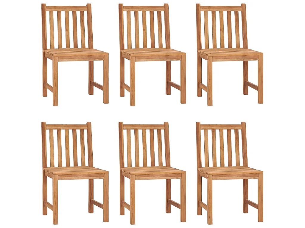Conjunto de comedor de jardín de 7 piezas, 120 x 70 cm, madera maciza de teca