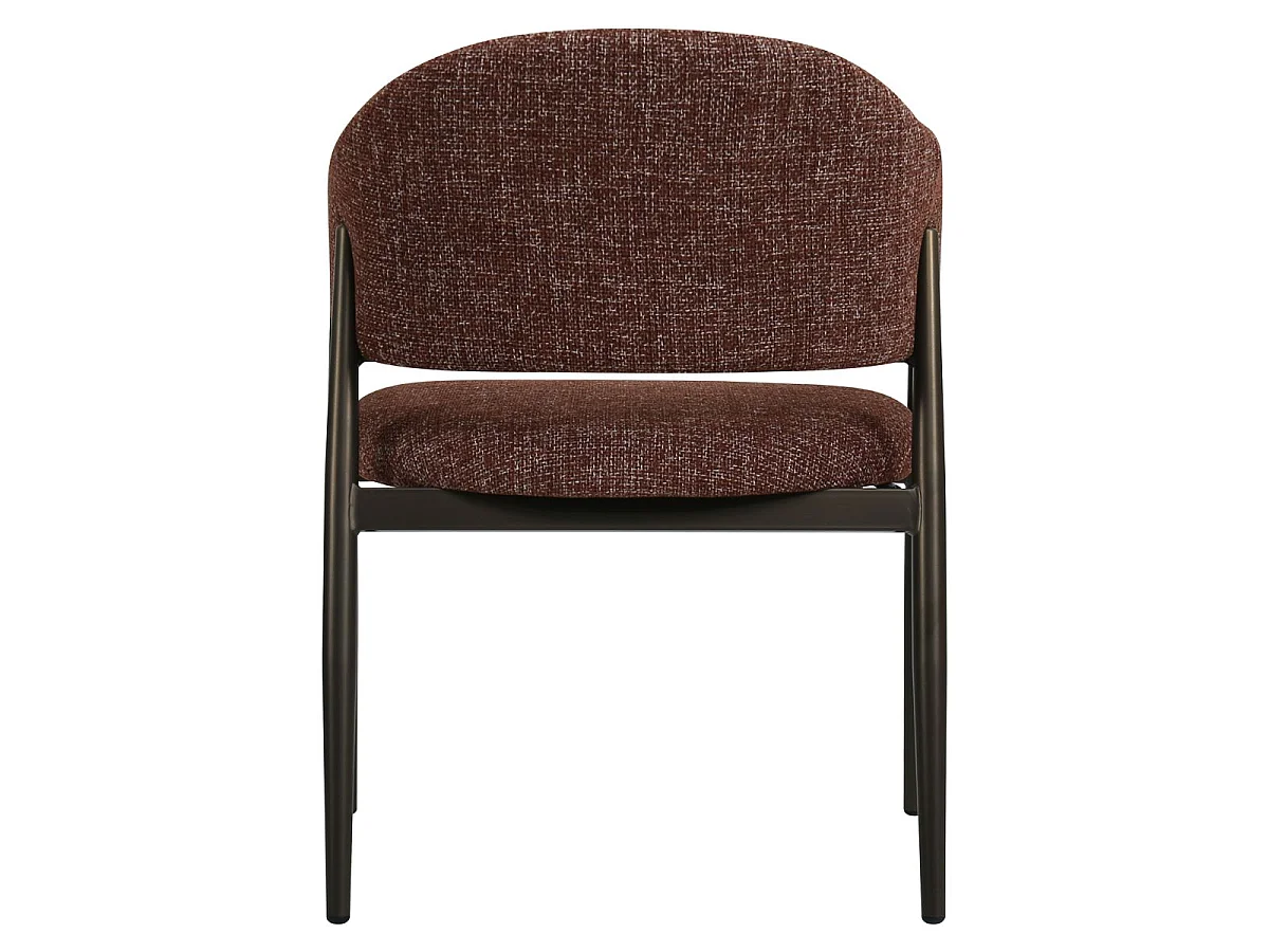 Eetkamerstoel Dénia met Armleuningen - Rood/Brons - Set van 2