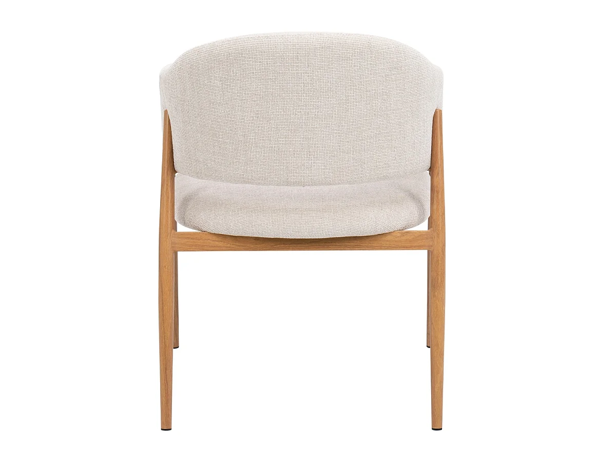 Eetkamerstoel Dénia met Armleuningen - Beige/Naturel - Set van 2