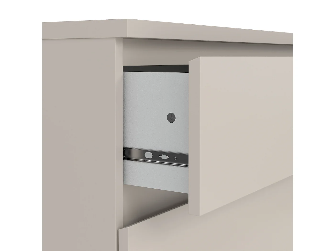 Dressoir Ylva - Cashmere Beige met 3 Lades - 77 x 50 x 70,1 cm