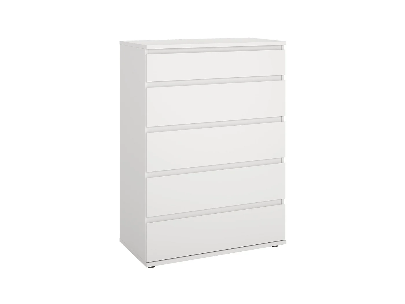 Ladekast Nova - Wit met 5 Lades - 76,8 x 40 x 106,6 cm