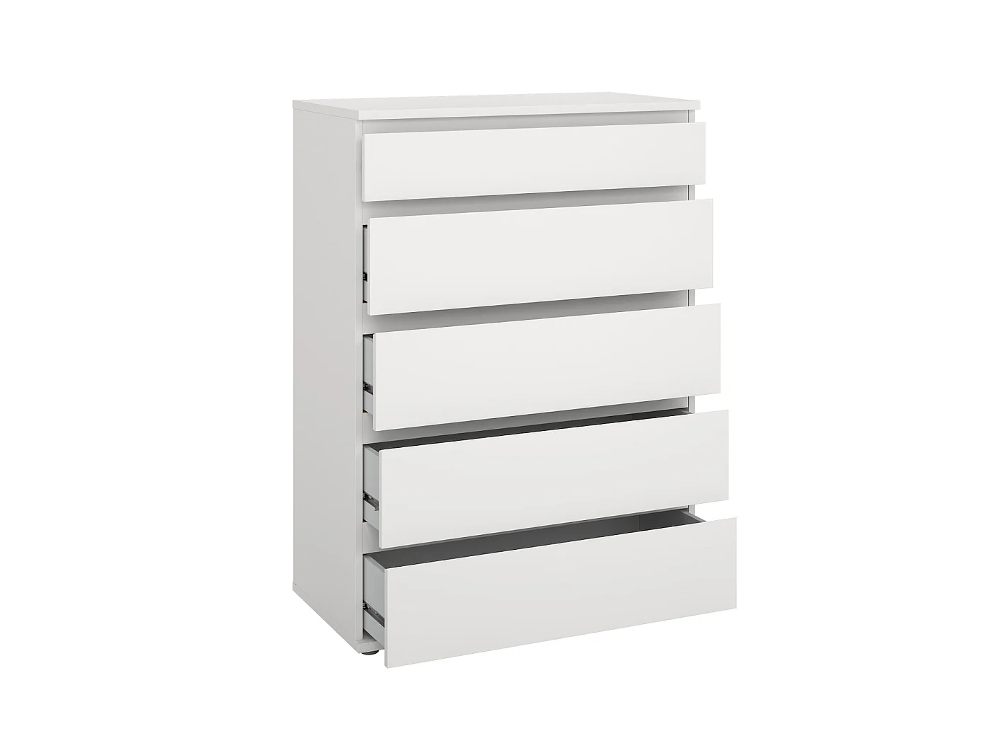 Ladekast Nova - Wit met 5 Lades - 76,8 x 40 x 106,6 cm